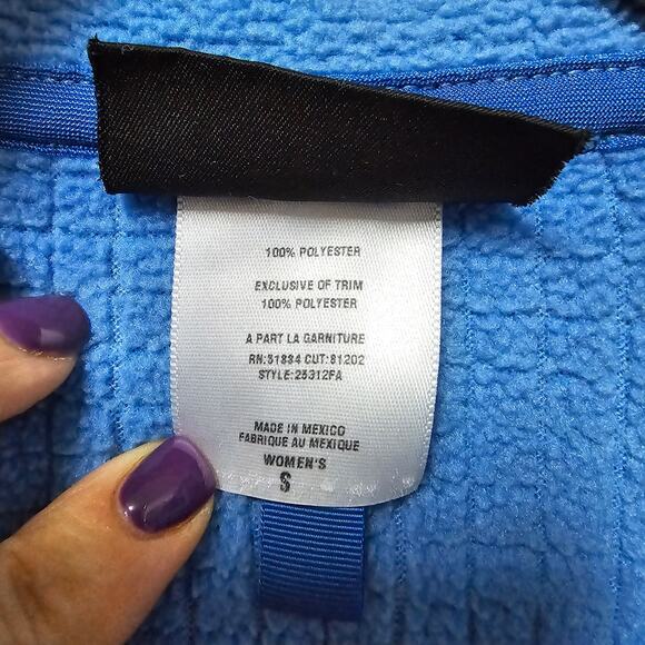Women's Vintage Patagonia Regulator Blue Fleece Full Zip Jacket Size Small - Picture 4 of 10